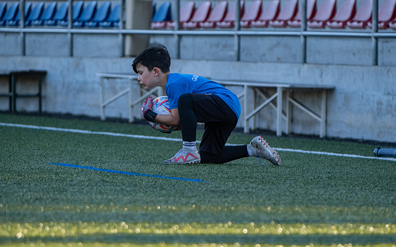 Imagen niños entrenando